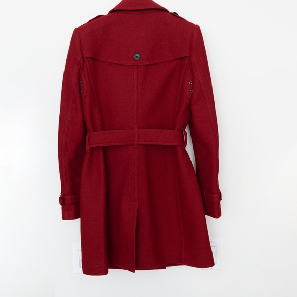 Burberry Brit Red Trench Coat - Picture 6 of 8